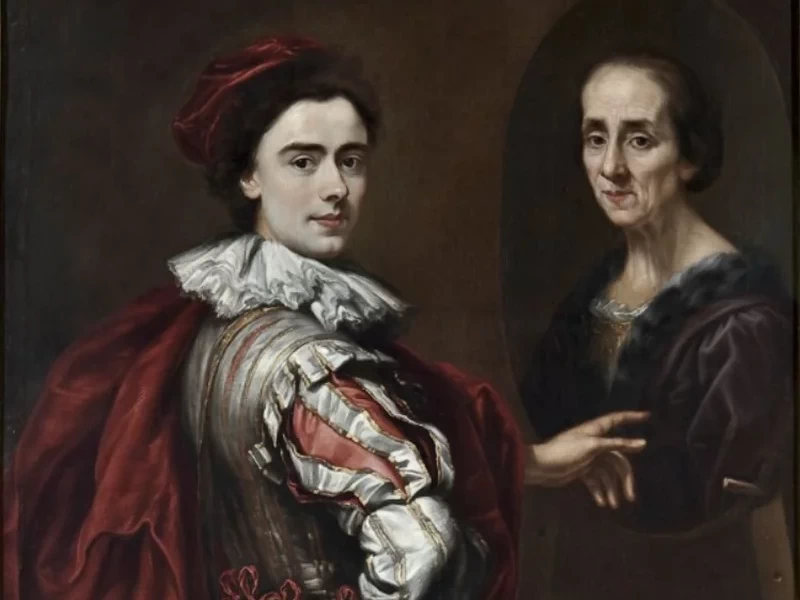 1665-Gio Enrico Vaymer - Autoritratto con l'ovale della madre - Pinacoteca di Brera